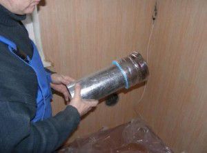 Installation de la cheminée