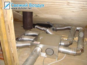 collecteur et conduits d'air