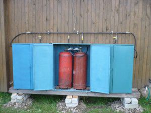 Chauffage avec bouteilles de propane