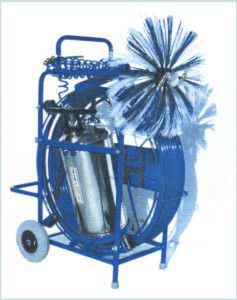 machine de brossage pneumatique