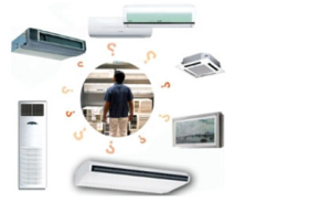 unités intérieures de différents types