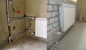 Installation cachée dans le mur ou le sol