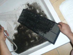 nettoyage du filtre à air mécanique