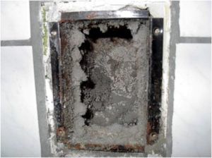 Contamination des conduits d'air