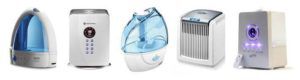 cinq types d'humidificateurs