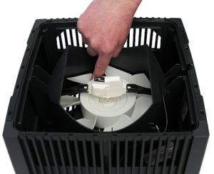 ventilateur dans le dissipateur d'air